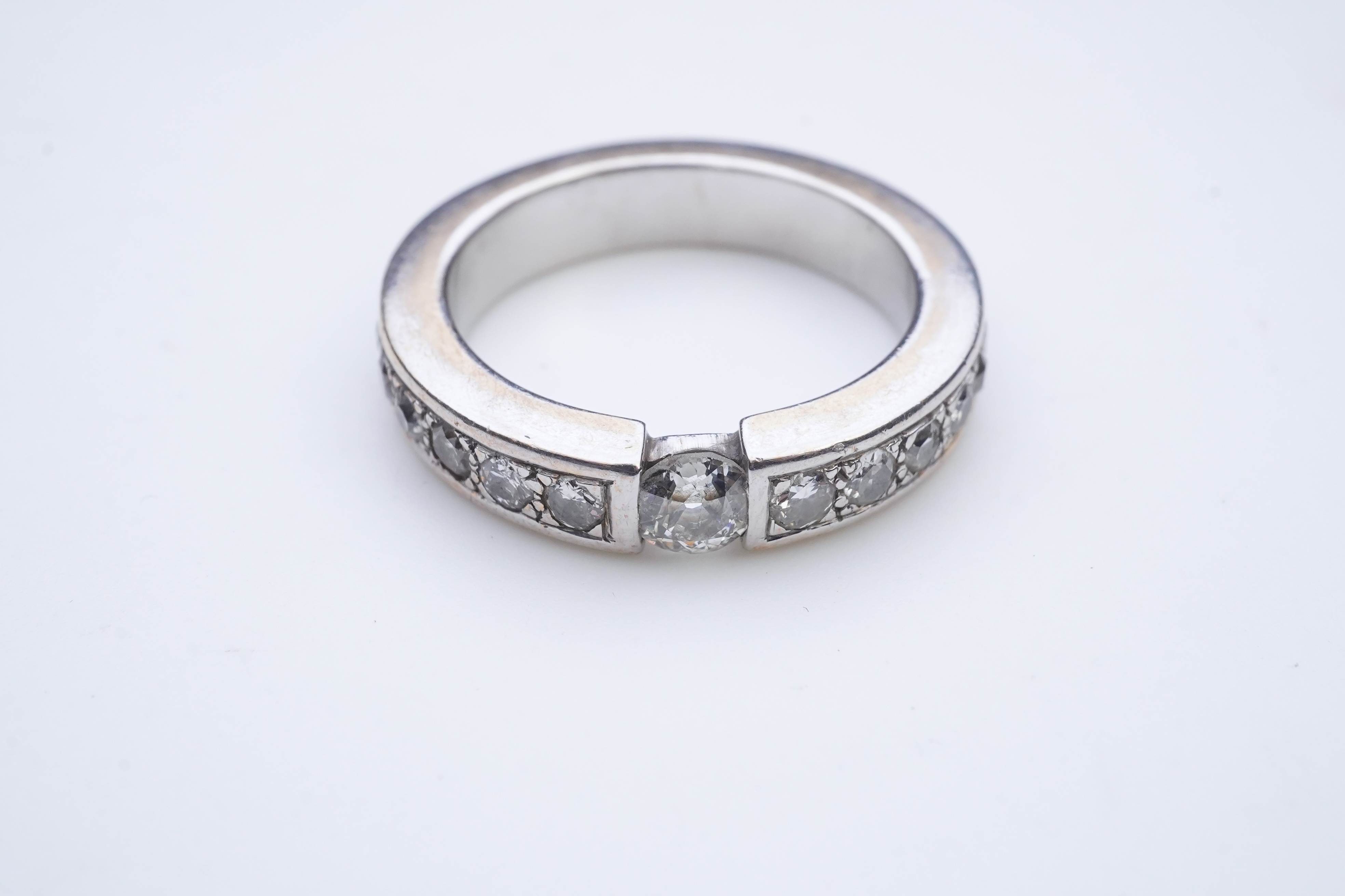 A diamond eternity ring